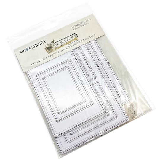 49 And Market Curators Essential Key Lined Chipboard Frames